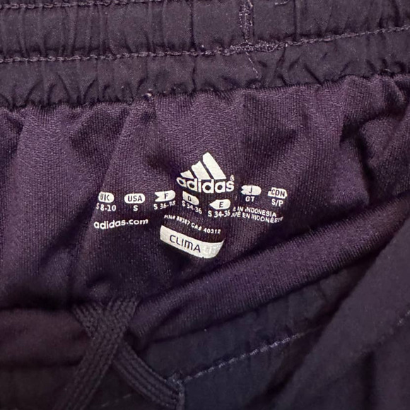 ADIDAS Climalite dark purple active shorts - size small - Picture 2 of 4